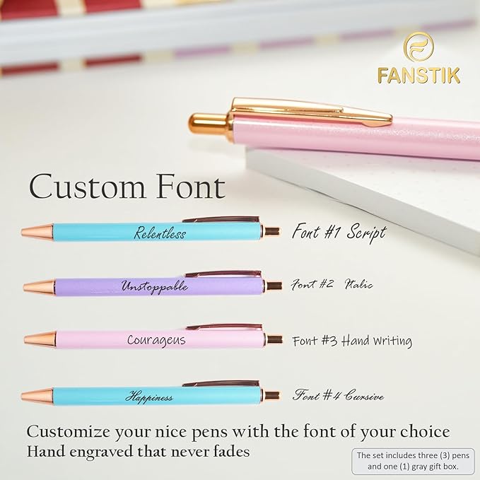 FANSTIK Customized BallPoint 3-pack pens set - Image 6