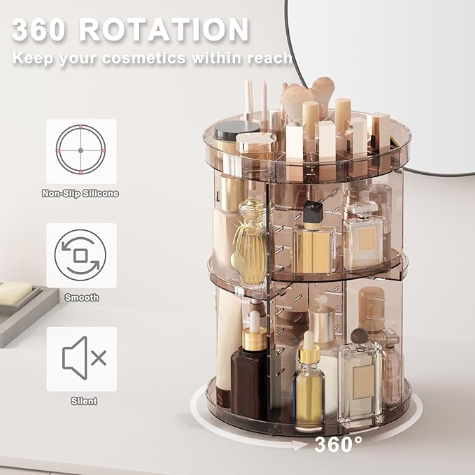 360 Rotating Makeup Organizer - Image 5