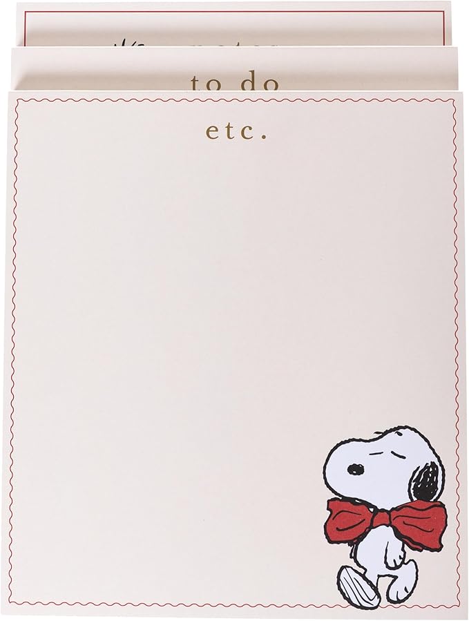 Graphique Peanuts Assorted Notepads Luxe Collection, 60 Sheets/Pad, 6.3” x 8.46” - Image 3