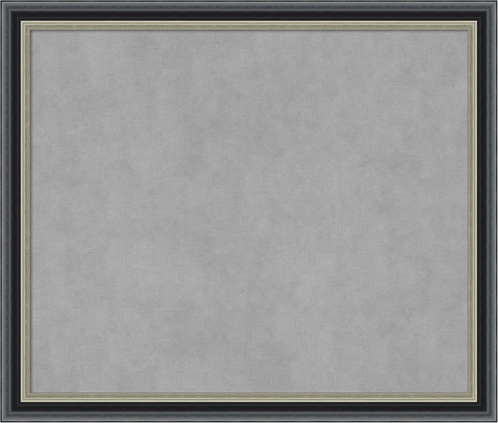 Amanti Art Black Framed Magnetic Board 23x27 Medium Vision Board