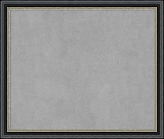 Amanti Art Black Framed Magnetic Board 23x27 Medium Vision Board by AmantiArt