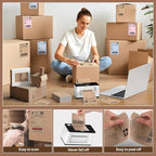 MUNBYN Brown 4"x6" Direct Thermal Shipping Labels, Commercial Grade Permanent - Image 6