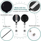 100 Pack Retractable Badge Reel Clips - Image 4