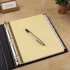 Avery Big Tab Insertable Dividers for 3 Ring Binders, 8-Tab Set, Buff Paper, Clear Tabs, Binder Divider Value Pack of 22224, 24 Sets Total (11115)