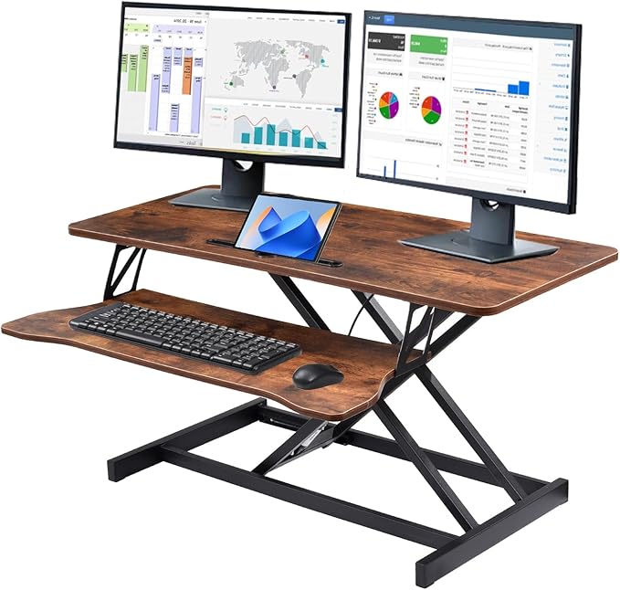 37 Inch Standing Desk Converter by Unknown
