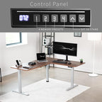 VIVO Electric Corner 63 x 55 inch L-Shaped Standing Desk, Memory Height - Image 5