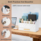 dreampossible white Wood Desk Organizer and Accessories - Image 2