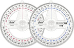 360° Protractor Pack of 2 Protactors Plastic Protractor Math Protractors Clear by LYHLYA