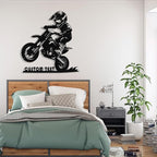 Custom Motorcycle Metal Signs Personalized Dirt Biker Name Sign Custom Garage - Image 8