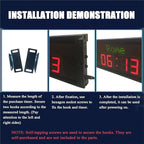Digital World Time Zones Clock for 6 Cities, Adjustable Brightness LED Display - Image 3