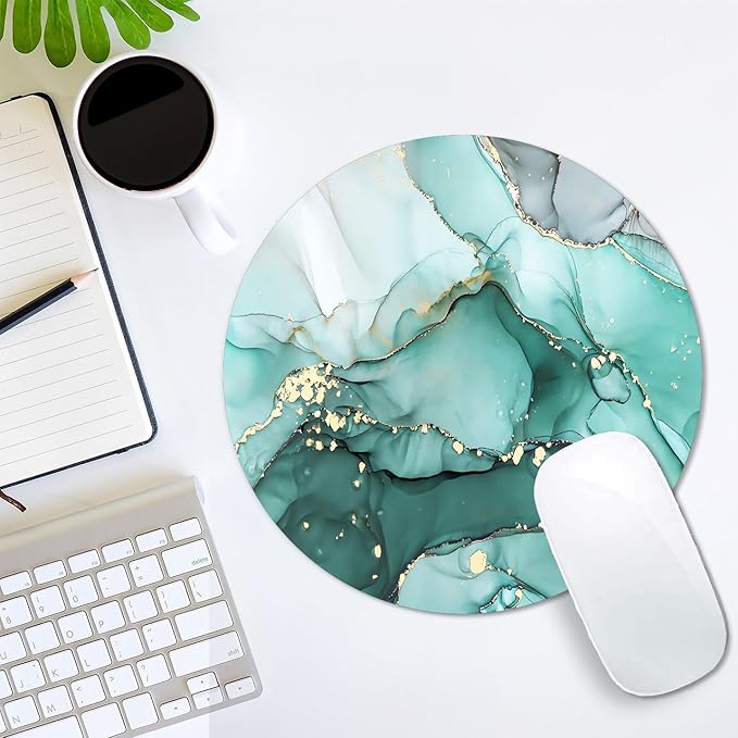 IMAYONDIA Teal Turquoise Mouse Pad Green, Luxury Small Luxury Womens Mouse Pads - Image 7