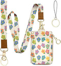 bolimoss 2-in-1 ID Badge Holder & Lanyard Wallet, Cute Floral Lanyard by BOLIMOSS