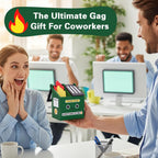 Dumpster Fire Pencil Holder with 100 PCS Flame Sticky Notes | Funny Dumpster Fire Desk Accessories, Office Decor and Gag Gifts for Men, Coworkers, Friends and Workspaces