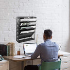 EASEPRES Desk File Organizer Mesh 6-Tier, Hanging Wall Mount Document - Image 6