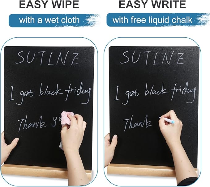 11.7x16.5 Inch Tabletop Chalkboard - Image 3