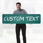 Custom Sign, Custom Street Sign, 11 Font Colors, 13 Font Styles, 4 Hole Options - Image 2