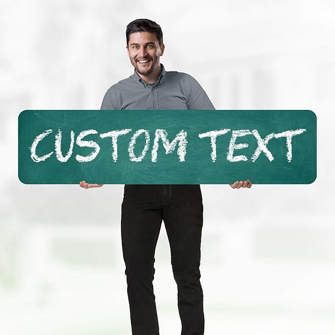 Custom Sign, Custom Street Sign, 11 Font Colors, 13 Font Styles, 4 Hole Options - Image 2