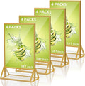 PPH-Sisy Acrylic Sign Holder 5X7 Gold Picture Frame, Double Sided Clear Display by PPH-SisyPurchaseNow