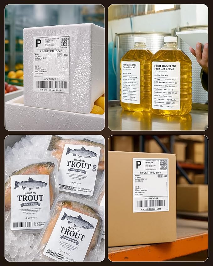 MUNBYN 4"x6" Direct Thermal Shipping Labels, Durable Waterproof, Scratch-Proof - Image 8