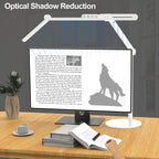 micomlan led desk lamp with atmosphere lighting, rotatable showing dimensions