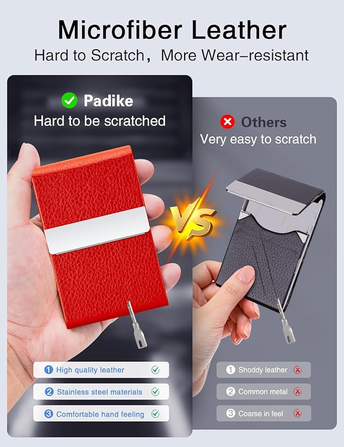 Padike Leather Business Card Holder - Image 3