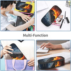 HKHEHOP Hockey Sport Pencil Case Big Capacity Storage Pencil Pouch Stationery - Image 8