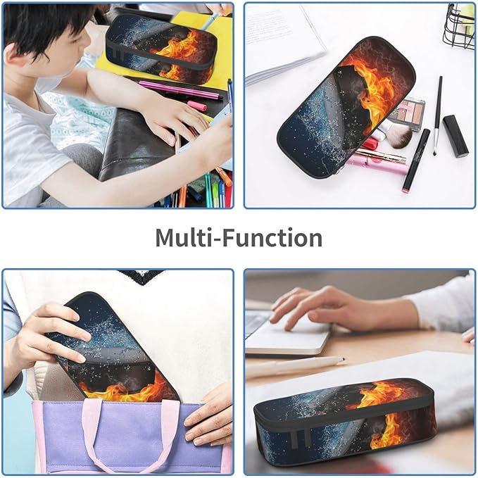 HKHEHOP Hockey Sport Pencil Case Big Capacity Storage Pencil Pouch Stationery - Image 8