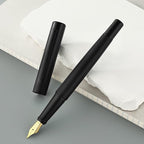 MCNTEIK Matte Black Forest Fountain Pen, Exquisite Vertical Grooving Design - Image 8