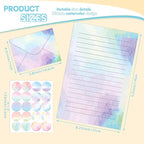 TaoBary 160 Pcs Stationery Paper Set 50 Double Sided Stationery Papers - Image 3