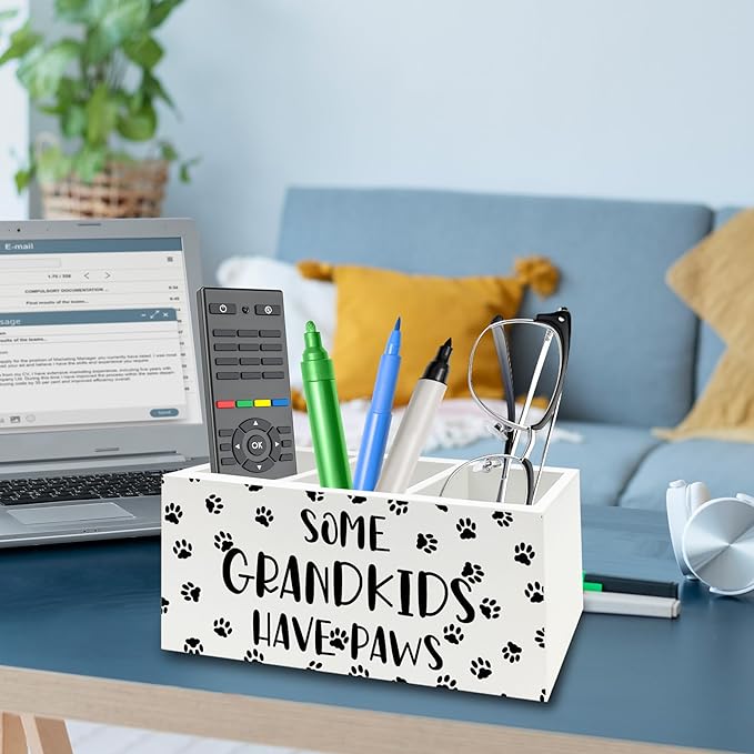 QZQE Dog Grandparents Gifts Pen Pencil Holder Organizer - Image 3