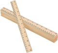 eBoot 12 Pack Wood Ruler Student Rulers Wooden School Rulers Office Ruler by Outus