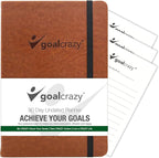 Undated Daily Planner to Achieve Your Goals 2025-2026 by GoalCrazy