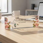 Desk Name Plate Personalized by Artblox