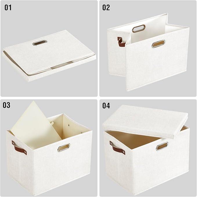 Roobyl 17" Large Collapsible Storage Bins - Image 6