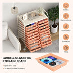 Happygrill 20-Drawer Organizer Cart Tools, Mobile Utility Storage Cart - Image 4