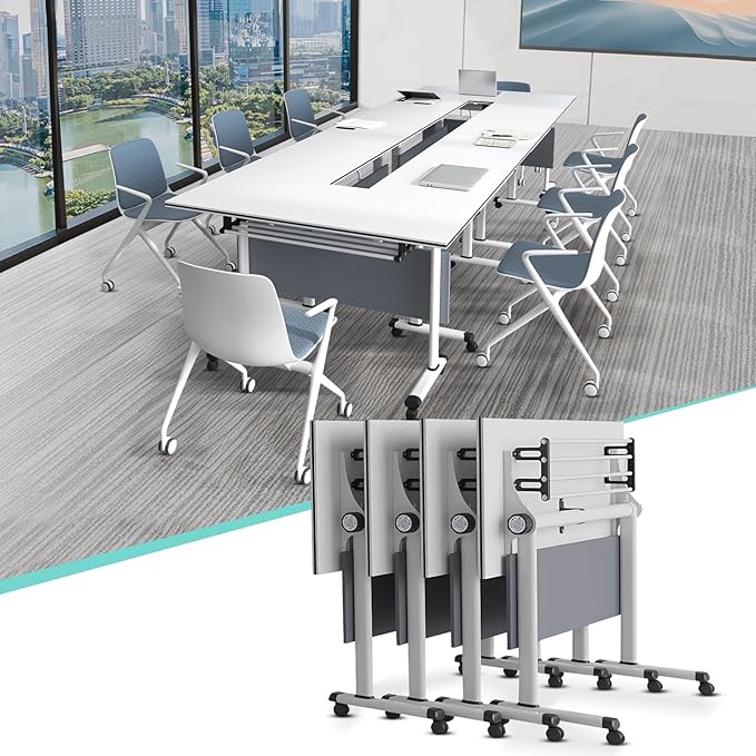 Conference Table, 55.1''Folding Conference Room Table by Unknown