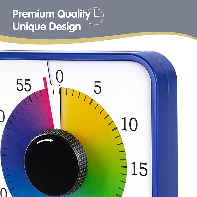 Visual Timer 7.5 inch; 60 Minute 1 Hour Countdown Timer - Image 4