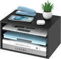 SHARKWOODS Wood Desk Organizer, 3 Tier Paper Tray Organizer by SHARKWOODS