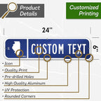 Custom Street Sign, Address Sign, 8 Colors, Reflective Option, Mounting Options - Image 8