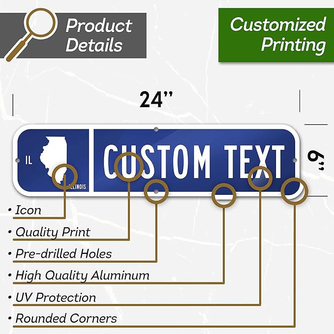 Custom Street Sign, Address Sign, 8 Colors, Reflective Option, Mounting Options - Image 8