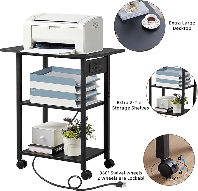 Lerliuo 3-Tier Printer Stand - Image 8