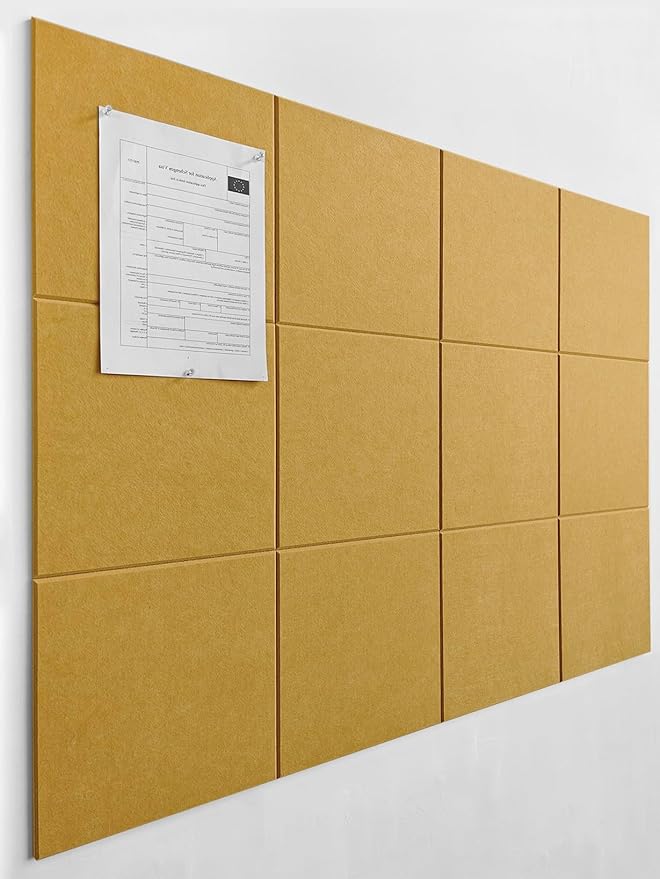 DECORITA Felt Wall Tiles | Large Cork Board Alternative | Aesthetic Felt by DesignerManufacturerofInnovativeBulletinBoardSolutionsforHomeOffice