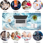 QIYI Large Desk Pad, Keyboard Mouse Pad Desktop Decor, Waterproof PU Leather - Image 7