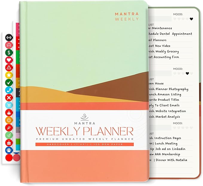 Mantra Planner 2026 Planner, Daily Journal & Gratitude Journal All-In-One by MantraPlanner