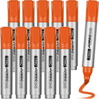 Fuutreo 10 Pack Jumbo Permanent Markers Bulk Large Chisel Tip Permanent Markers by Fuutreo