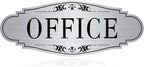 The Office Door Sign for Home and Business，Self-Adhesive Waterproof Brushed by LUHIMO