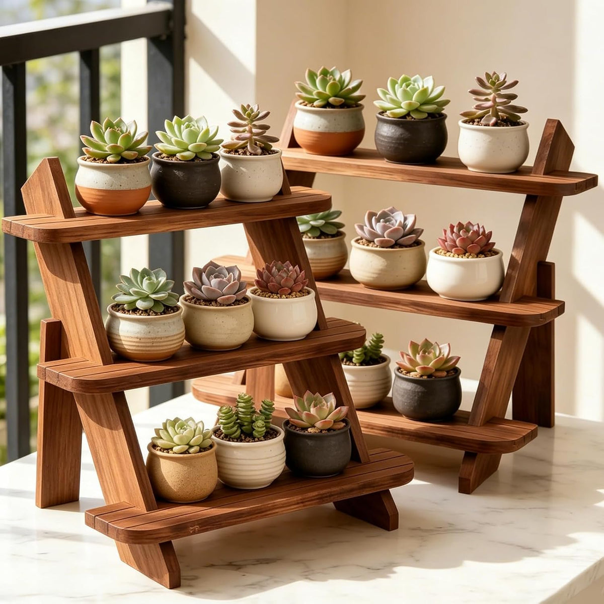 Wooden Display Stand, Tiered Cupcake Stand, 3 Tier Display Stand Riser