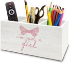 XPH Pink Coquette Bow Preppy Pen Pencil Holder Organizer by XPH