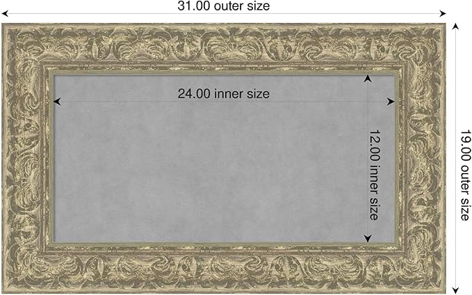 Amanti Art Silver Framed Magnetic Board 19x31 Small Vision Board - Image 2