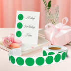 1 Inch Round Color Coding Labels, 1000 Dots Per Roll Green Color Coded Dot - Image 5